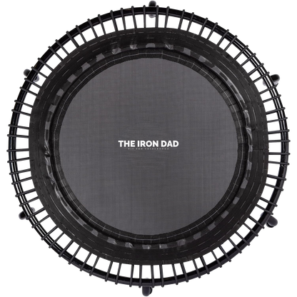 The Iron Dad 44” Pro Fitness Rebounder Trampoline — Adjustable Firmness (Firm/Extra-Firm)