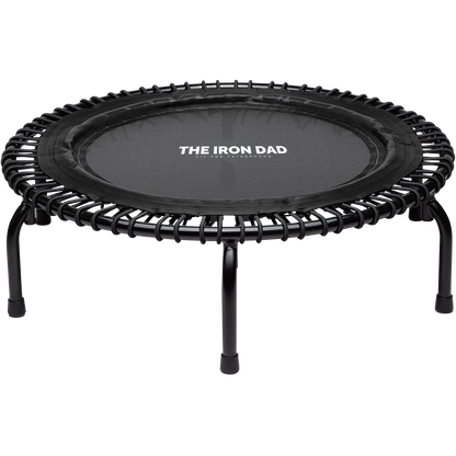 The Iron Dad 44” Pro Fitness Rebounder Trampoline — Adjustable Firmness (Firm/Extra-Firm)