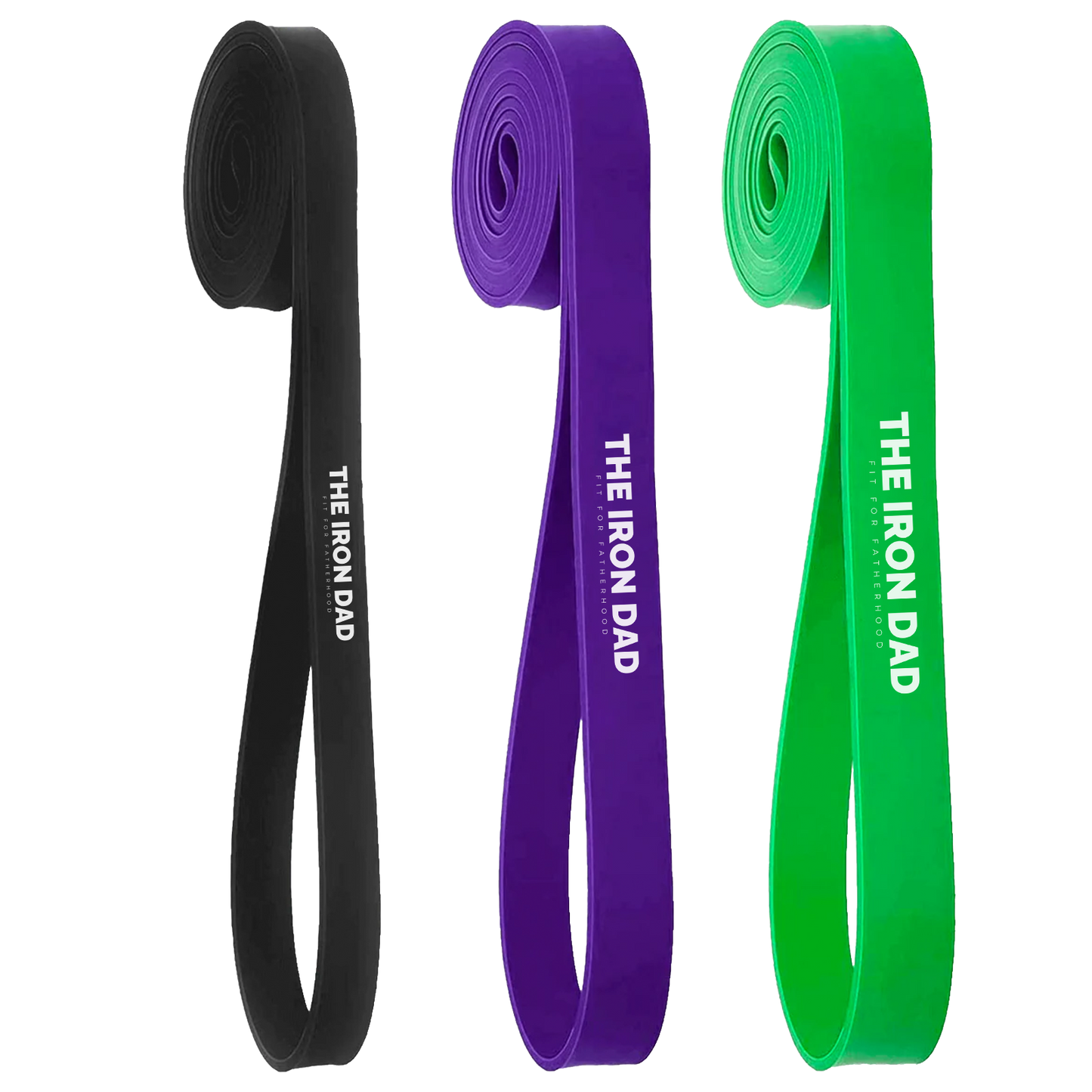 The Iron Dad Pull-Up Assist Resistance Band (Power Band Loop) — Choose Resistance Level