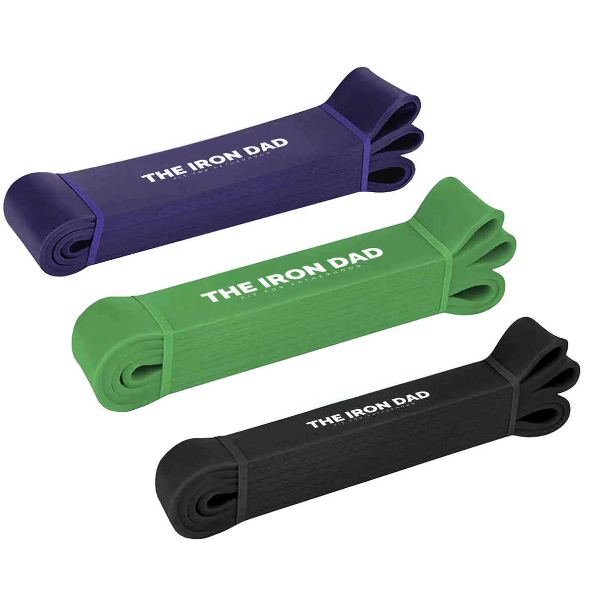 The Iron Dad Pull-Up Assist Resistance Band (Power Band Loop) — Choose Resistance Level