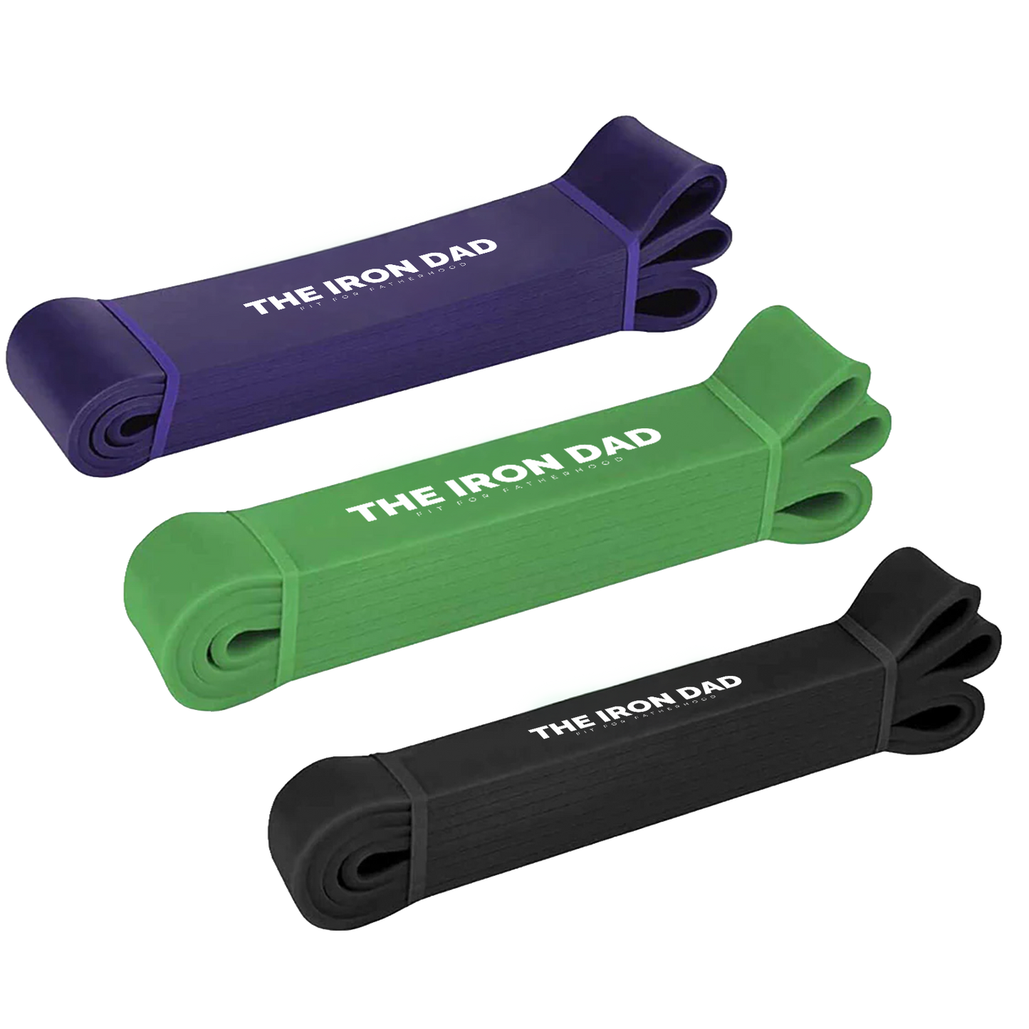 The Iron Dad Pull-Up Assist Resistance Band (Power Band Loop) — Choose Resistance Level