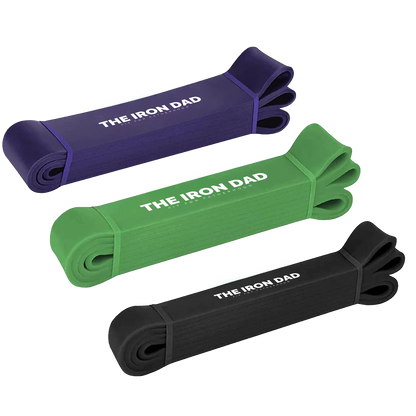 The Iron Dad Pull-Up Assist Resistance Band (Power Band Loop) — Choose Resistance Level