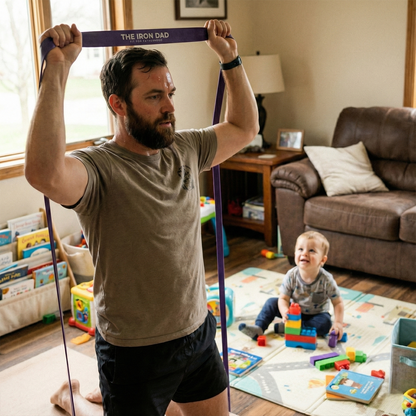 The Iron Dad Pull-Up Assist Resistance Band (Power Band Loop) — Choose Resistance Level