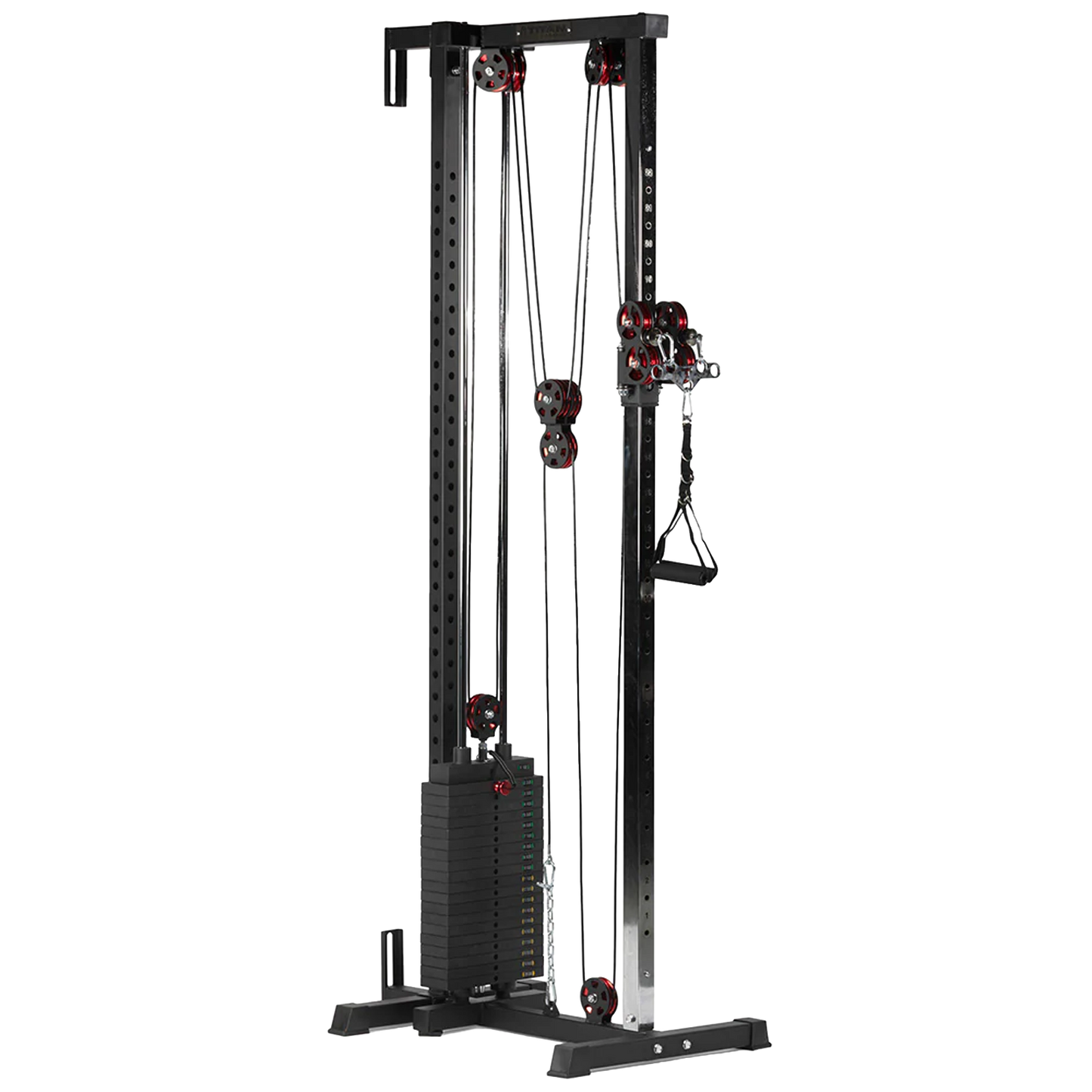The Iron Dad Selectorized Wall/Rack Mounted Cable Pulley Tower (200 lb / 90.7 kg Stack)