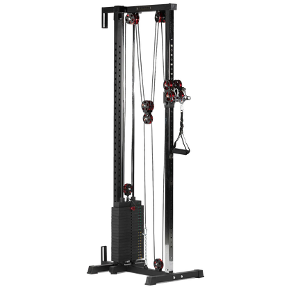 The Iron Dad Selectorized Wall/Rack Mounted Cable Pulley Tower (200 lb / 90.7 kg Stack)