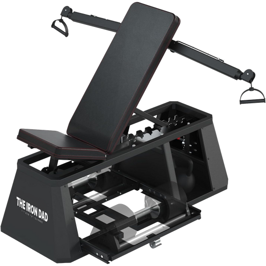 The Iron Dad 4 in 1 Adjustable Storage Bench