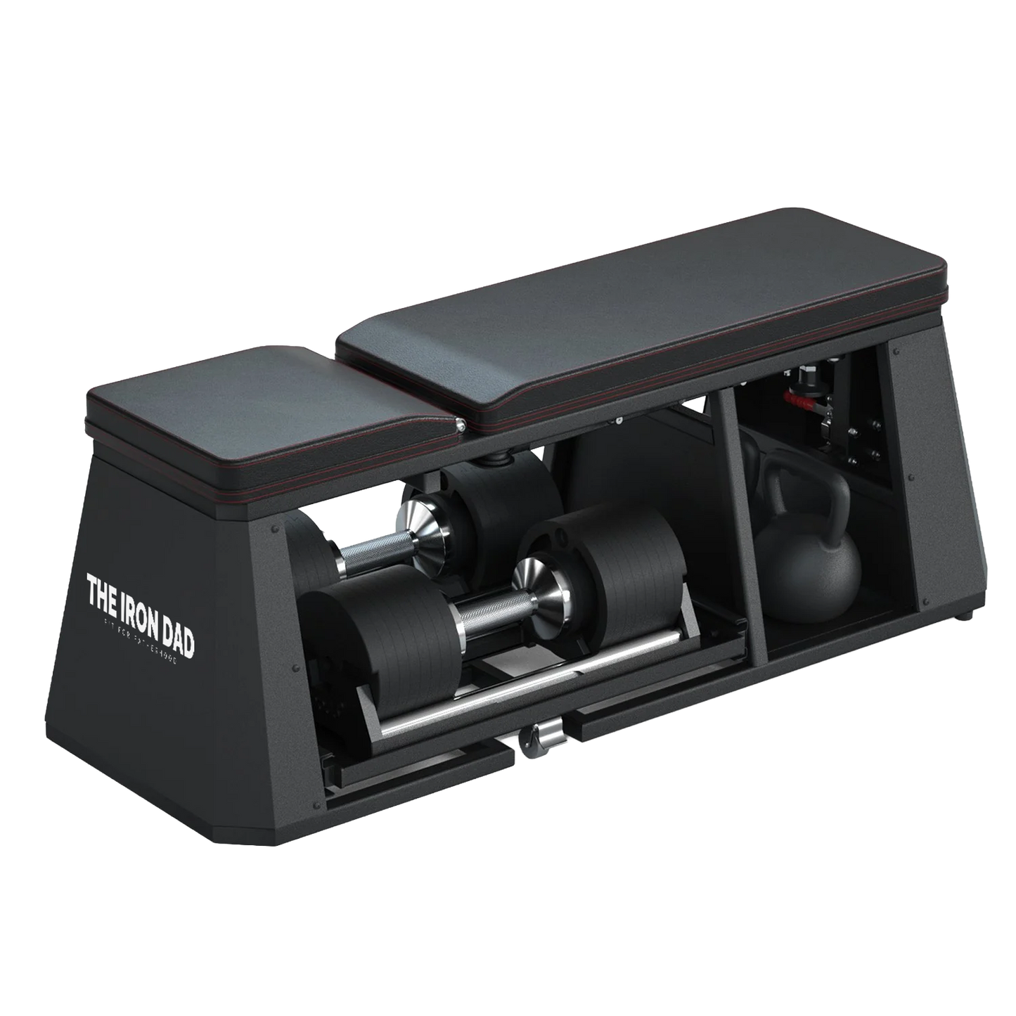 The Iron Dad 4 in 1 Adjustable Storage Bench