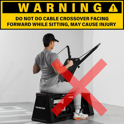 The Iron Dad 4 in 1 Adjustable Storage Bench